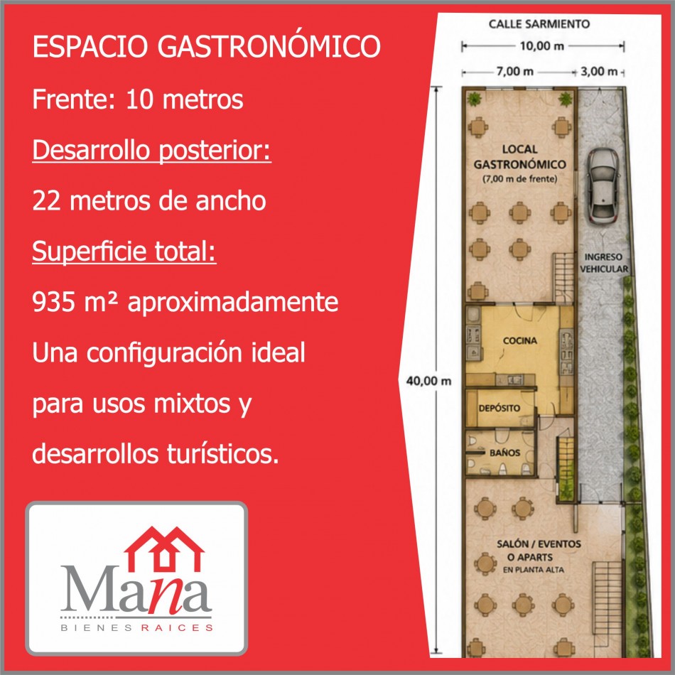 Lote en venta Proyecto Comercial Sarmiento 622
