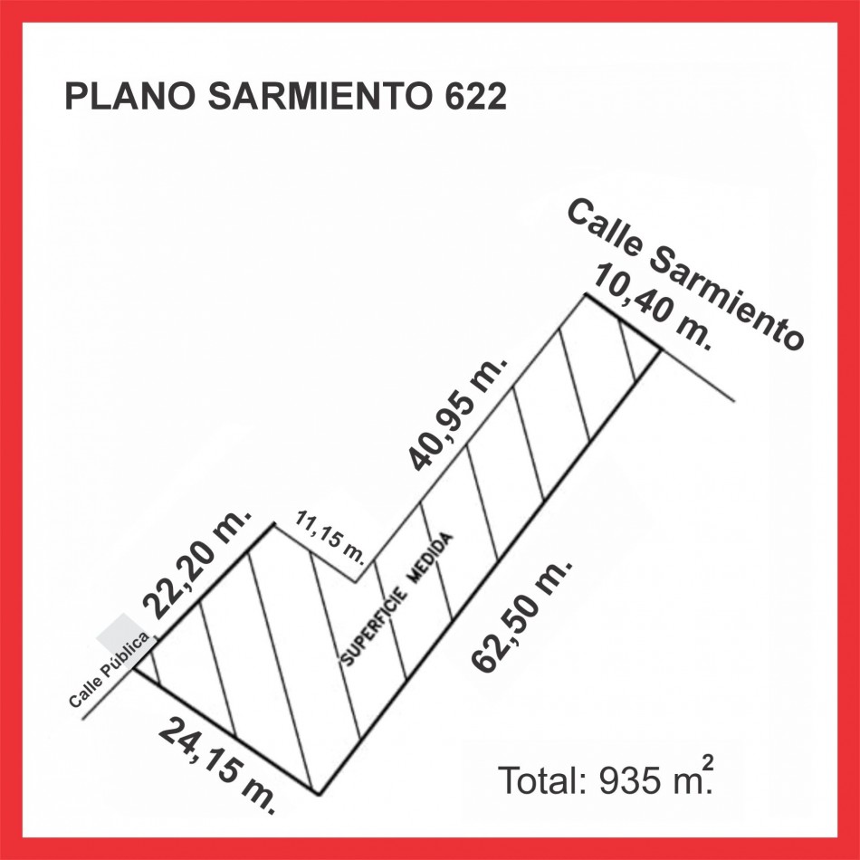 Lote en venta Proyecto Comercial Sarmiento 622
