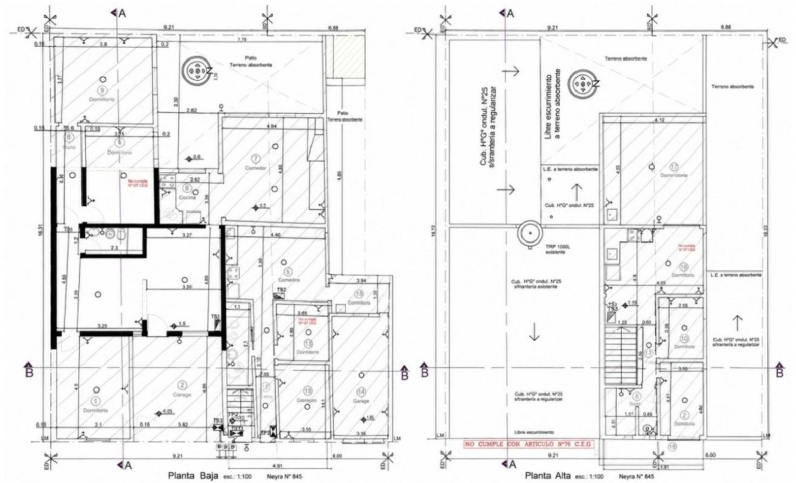 Casa en venta y 2 Departamentos Neyra 845/85/855
