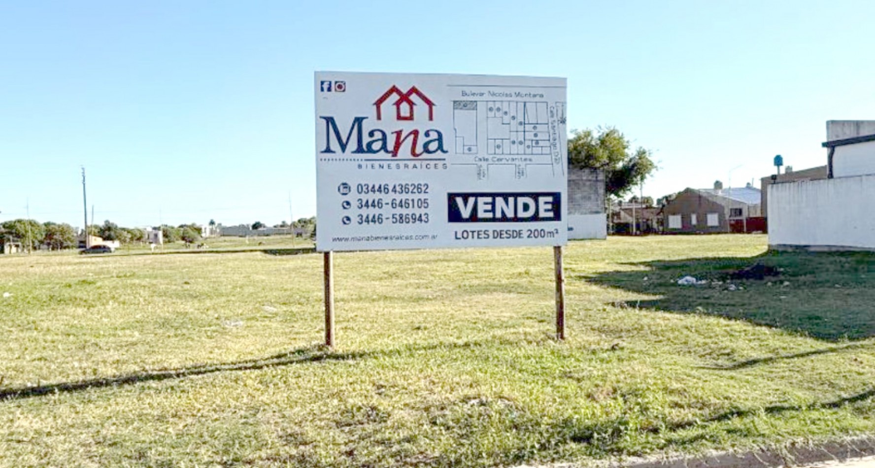 Terreno en venta Cervantes 800