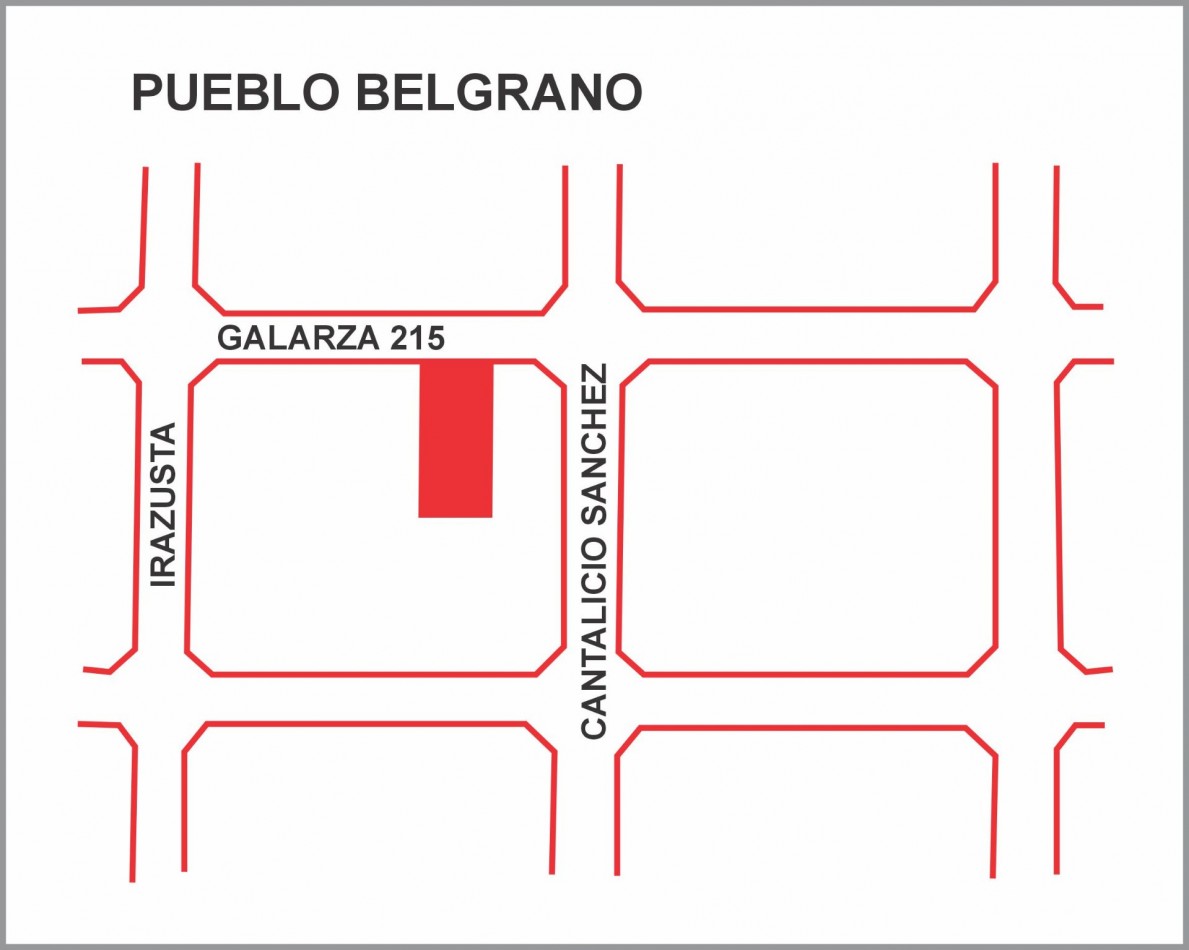 Lote en venta Galarza 215 Pueblo Belgrano