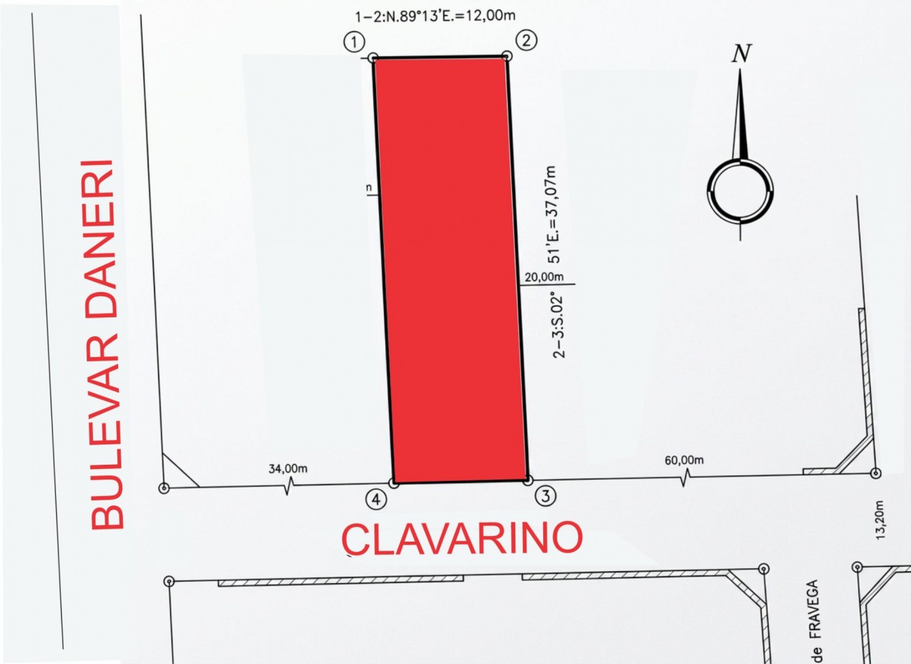 Terreno en venta Clavarino y Bulevar Daneri