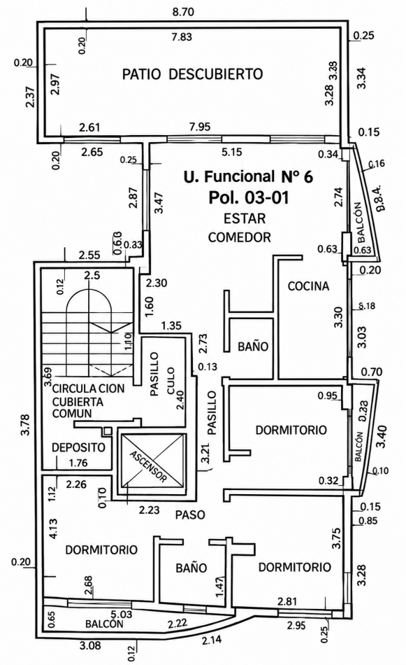 Departamento en venta Artigas 1854 3o UF 6