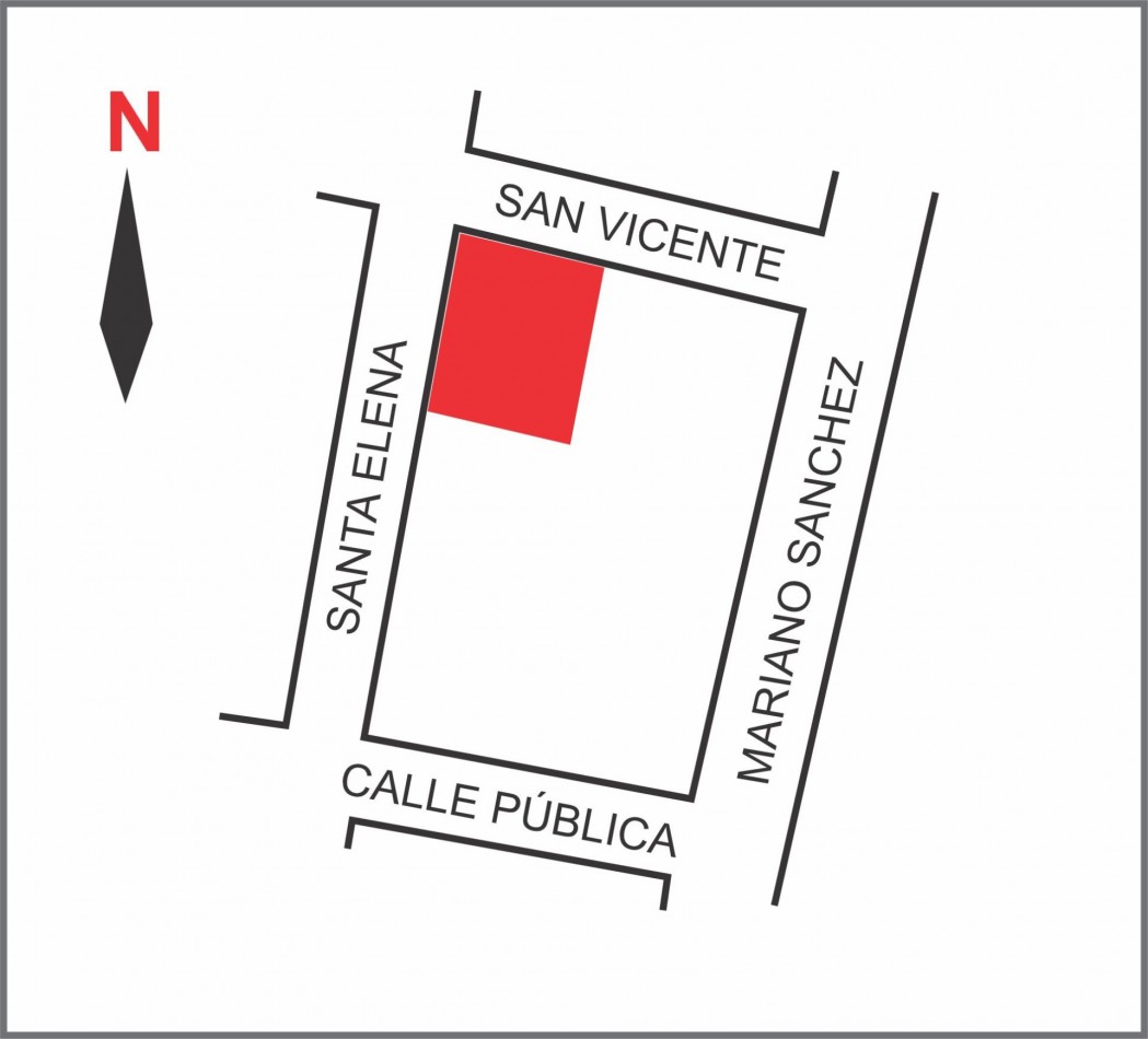 Terreno en venta San Vicente y Santa Elena Pueblo Belgrano