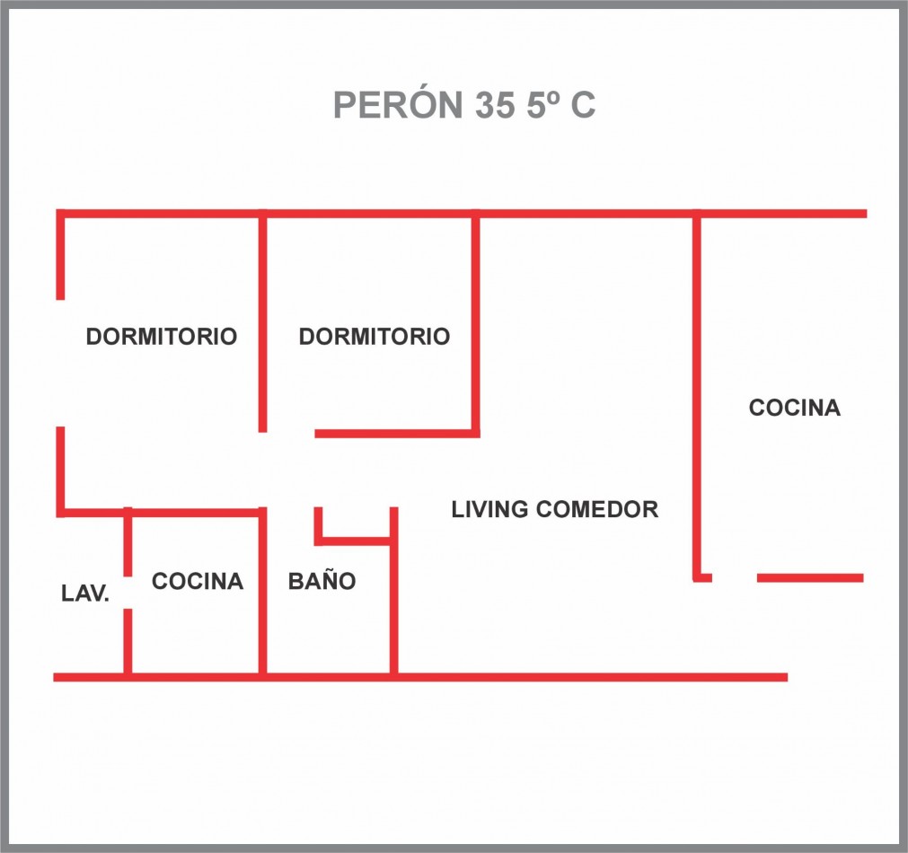 Departamento en venta Peron 35 5o C