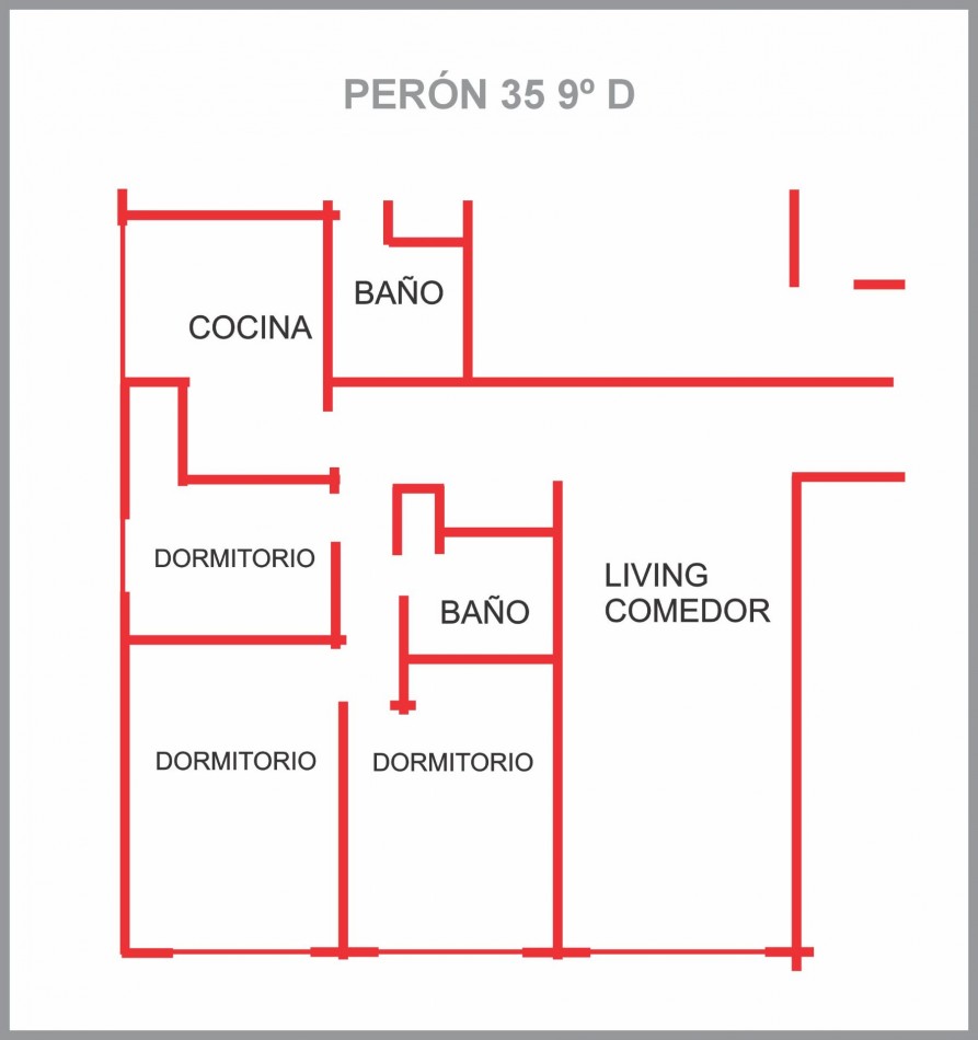 Departamento en alquiler Peron 35 9no. D