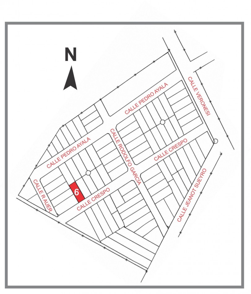 Lote 6 Crespo entre Garcia y Auer Pueblo Belgrano