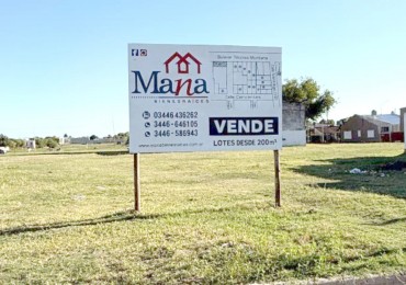 Terreno en venta Cervantes 800 - Entrega y cuotas.
