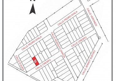Lote 6 Crespo entre Garcia y Auer Pueblo Belgrano